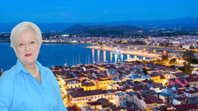 Nafplio aerial view, Greece