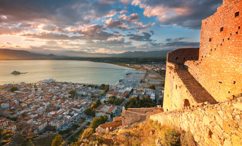 Palamidi,Castle,On,A,Hill,Above,The,Town,Of,Nafplio,