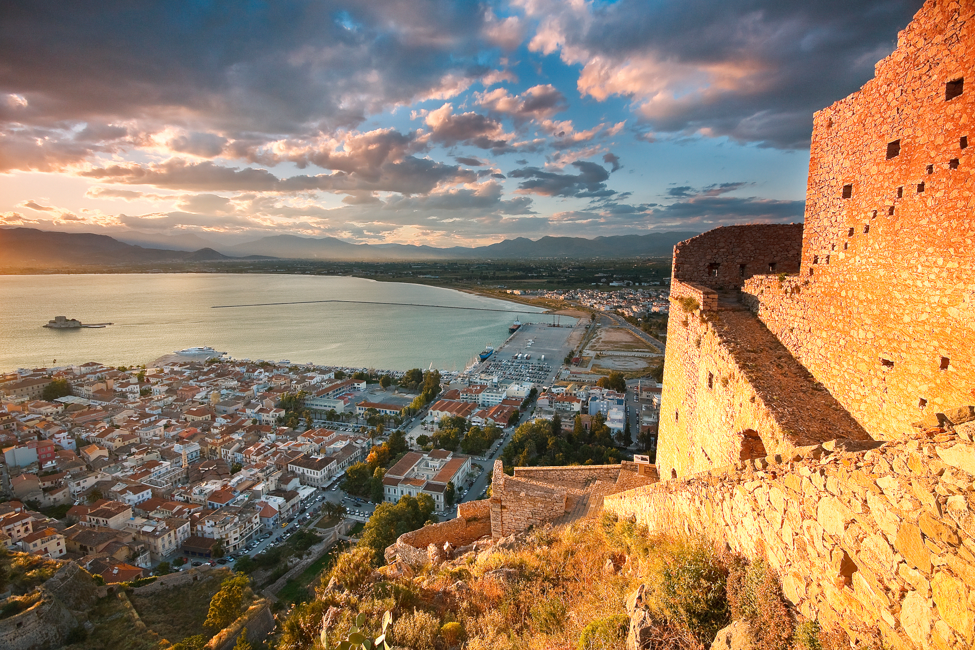 Palamidi,Castle,On,A,Hill,Above,The,Town,Of,Nafplio,