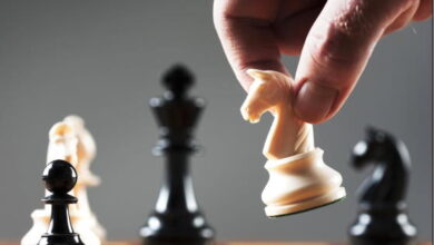 Chess knight strategy