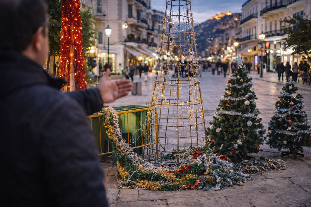 Nafplio parapona gia proxeirotita ston stolismo sto epikentro i plateia syntagmatos