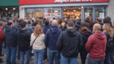 Nafplio sugkentrwsi diamartirias eksw apo souper market gia apolusi ergazomenis aitima gia epanaproslipsi