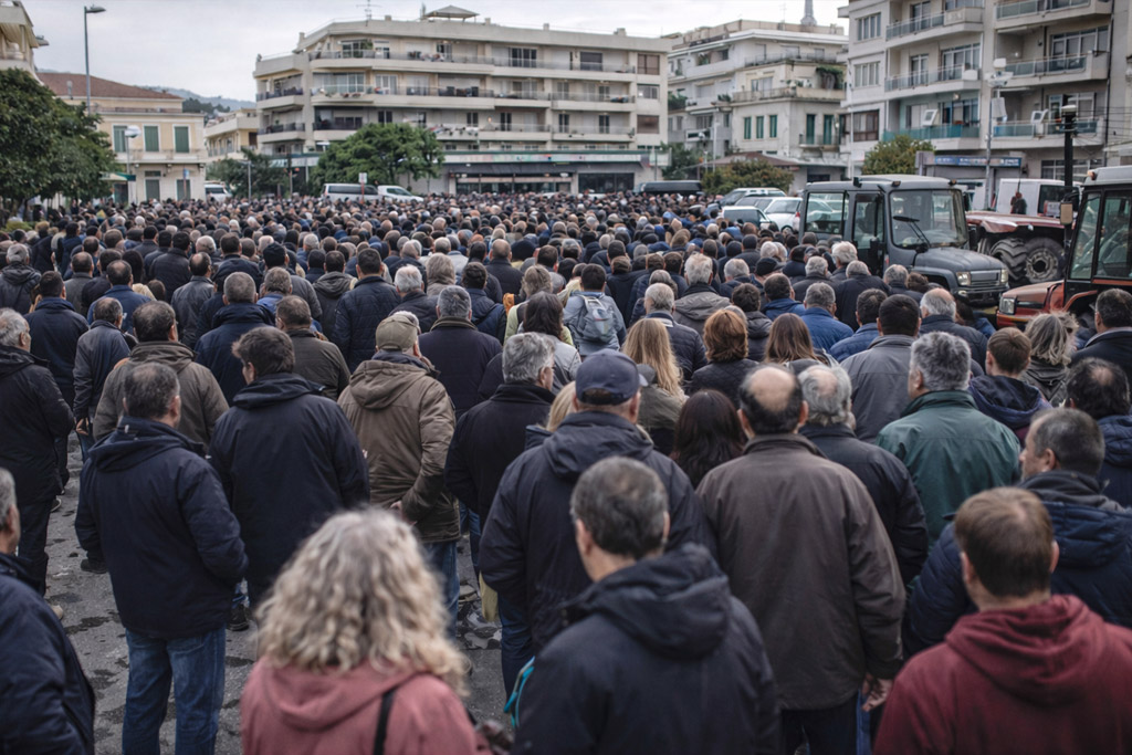 Argos maziki summetoxi sti laiki agora stin panelladiki apergia paragwgwn kai emporwn