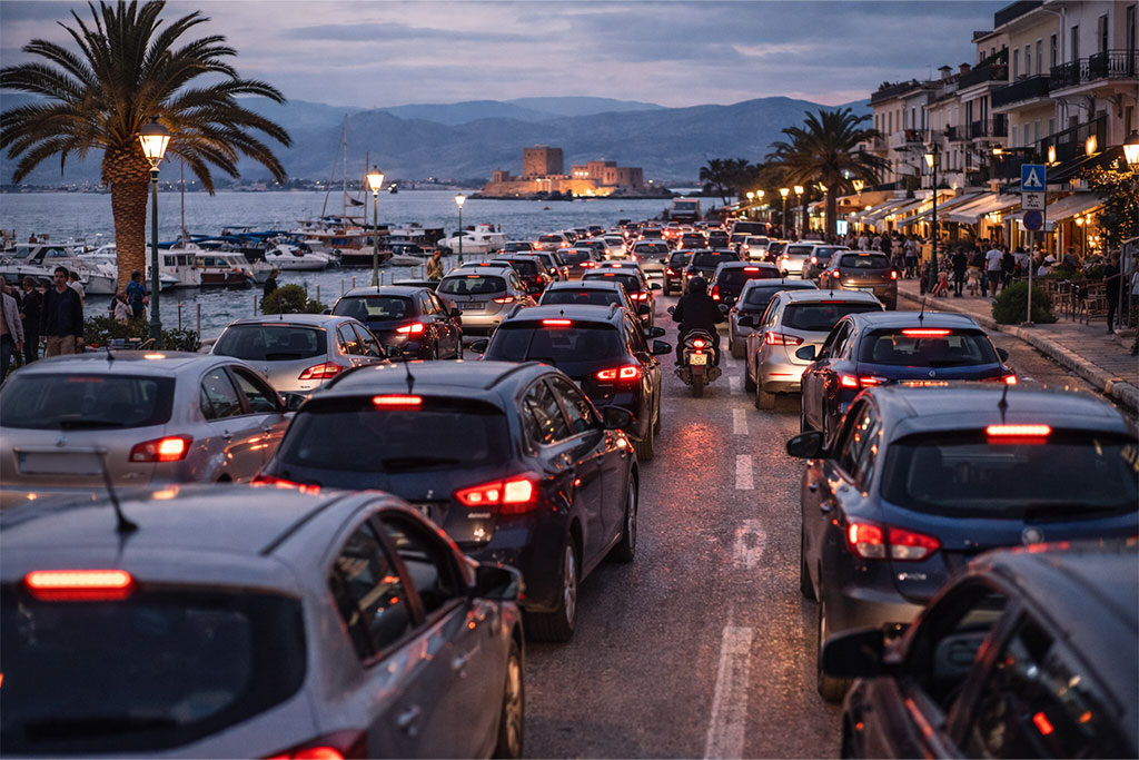 Nafplio kataggelies gia kukloforiaki piesi tis giortes meta tin allagi xrisis xwrou sto limani