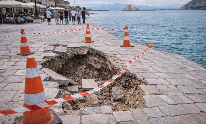 Nafplio kathizisi se plakostrwto tis paraliakis anisixia gia tin asfaleia